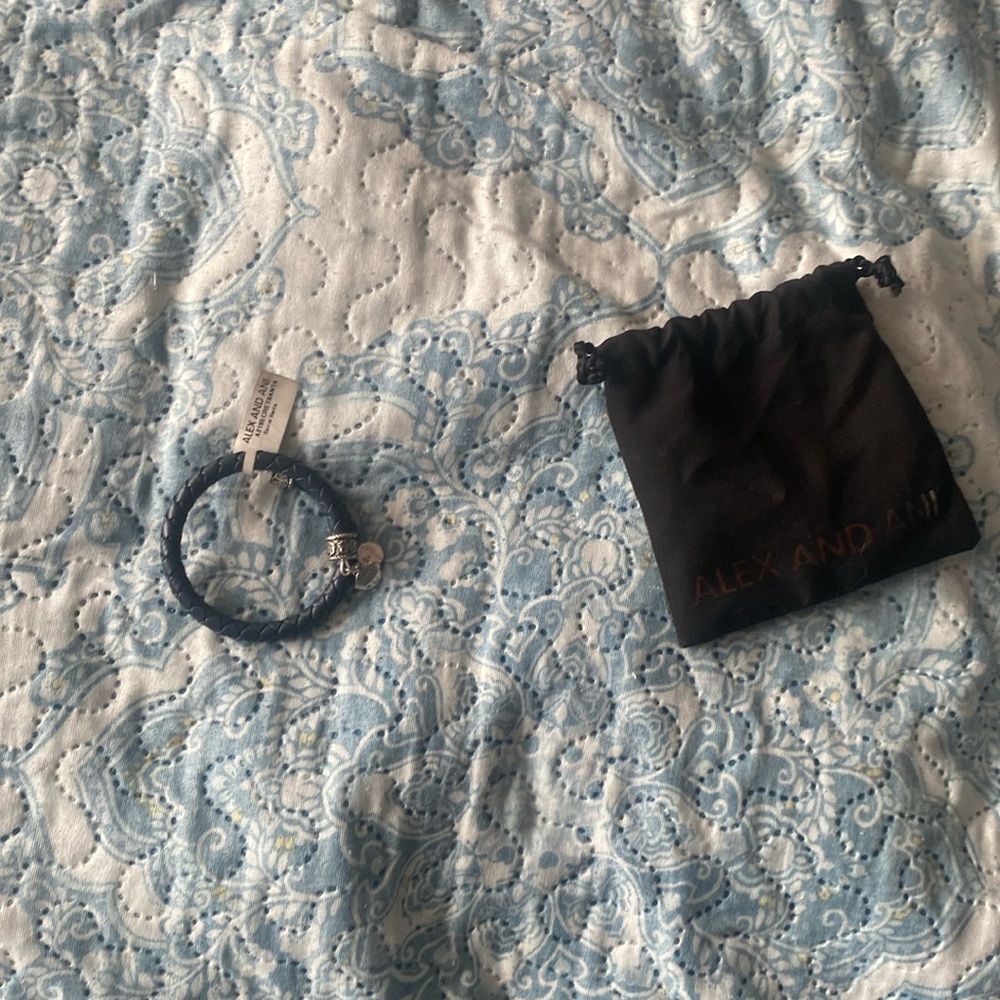 Women’s bracelet blue Alex and Ani selling for $30